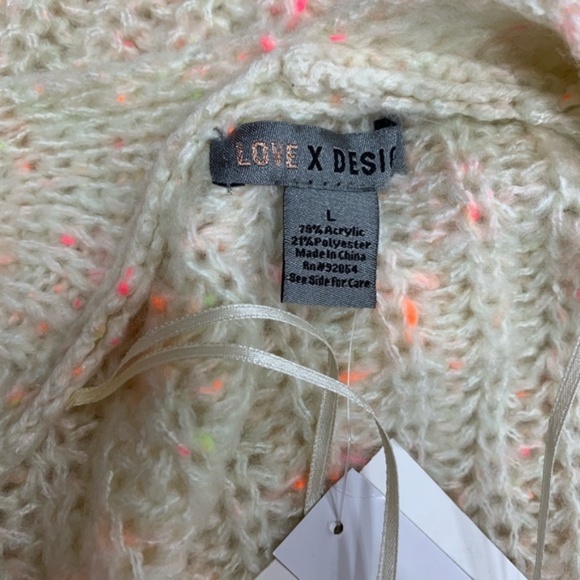 Love by Design Neon Fleck Cardigan - Picture 7 of 7